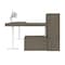 Bestar Bestar Viva 72W L-Shaped Standing Desk with Dual Monitor Arm and Storage in walnut grey & white 19853-35 - alternate 10
